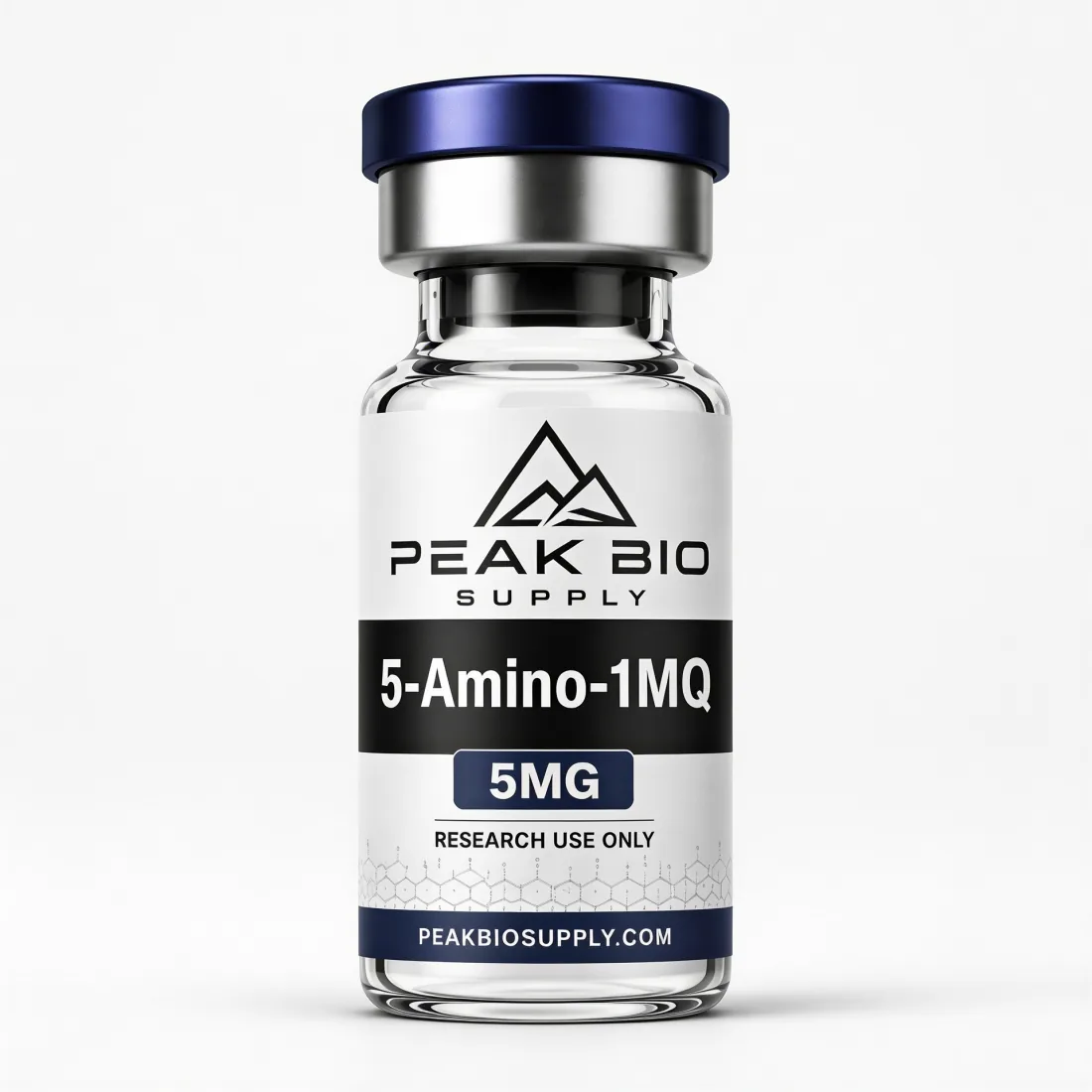 Peak Bio Supply 5-Amino-1MQ research peptide vial