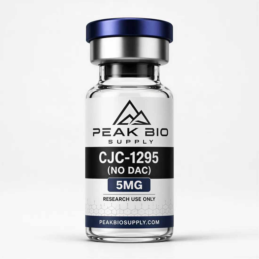 Peak Bio Supply CJC-1295 (No DAC) research peptide vial